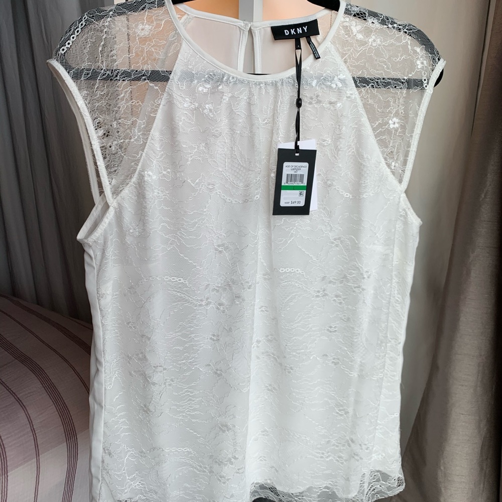 DKNY camisole with lace overlay